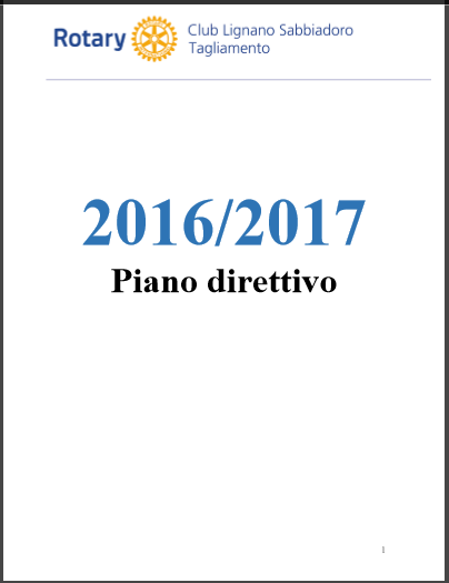 20160715 PianoDirettivo