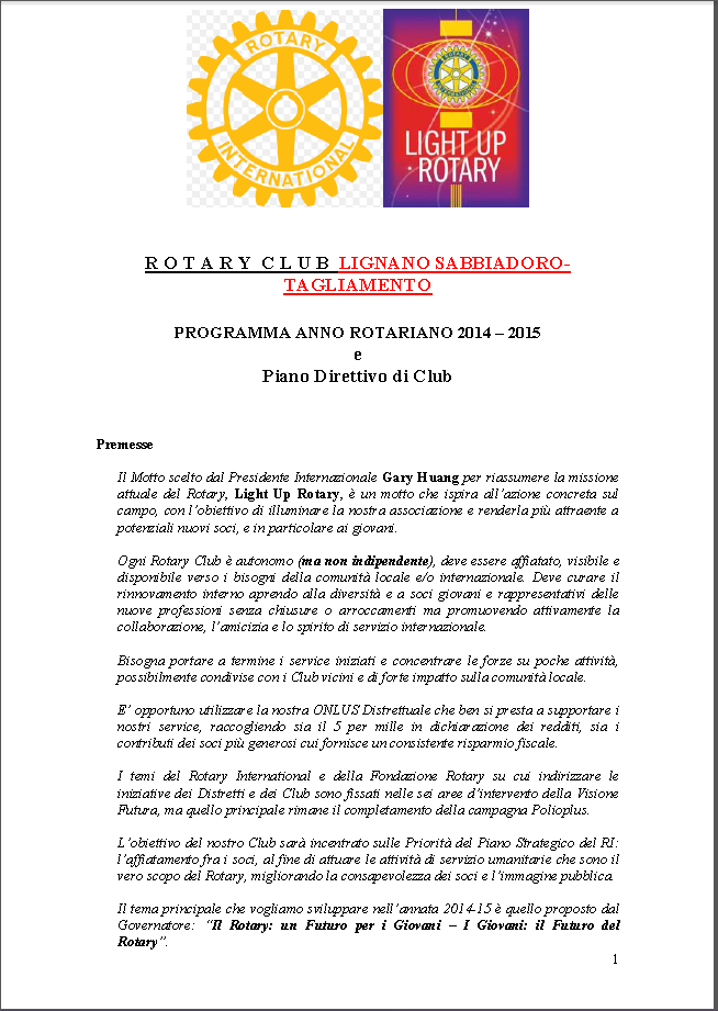 PianoDirettivo2014 2015RCLT