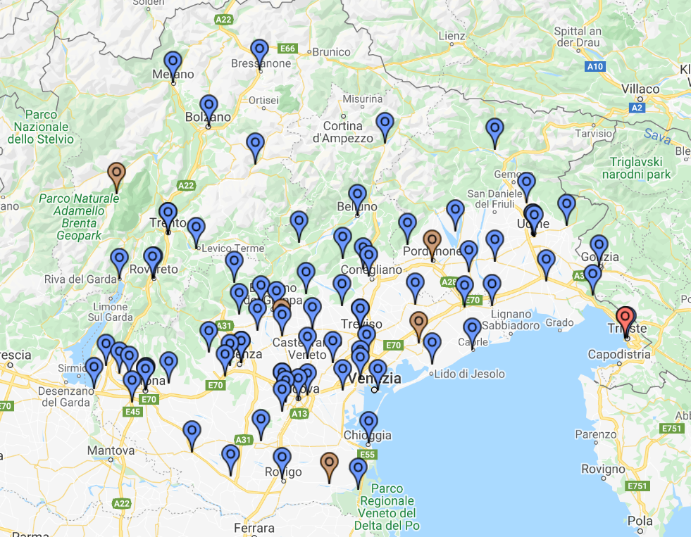 Georeferenziazione Club